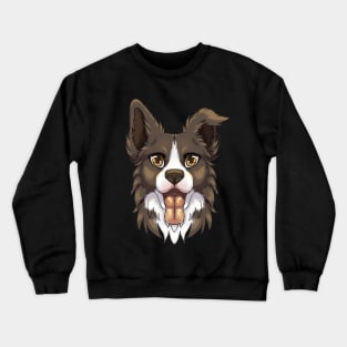 Brown/Lilac Border Collie Crewneck Sweatshirt